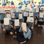 Years 3 and 4 at Ham Darroch's exhibition at the Drill Hall Gallery